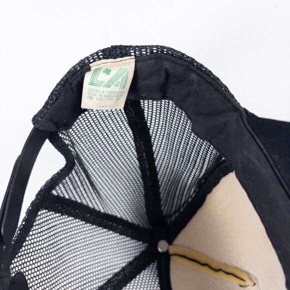 Vintage 80s Dole Whip Trucker Hat Black Mesh Snapback Ice Cream Promo Cap - Picture 4 of 5